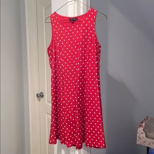 ADORABLE red and white polka dot dress